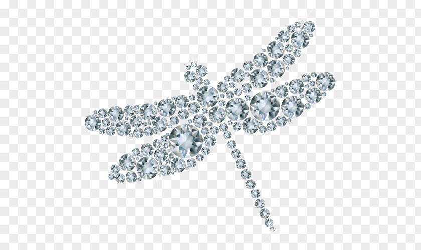 Patchwork Diamond Dragonfly Jewellery PNG