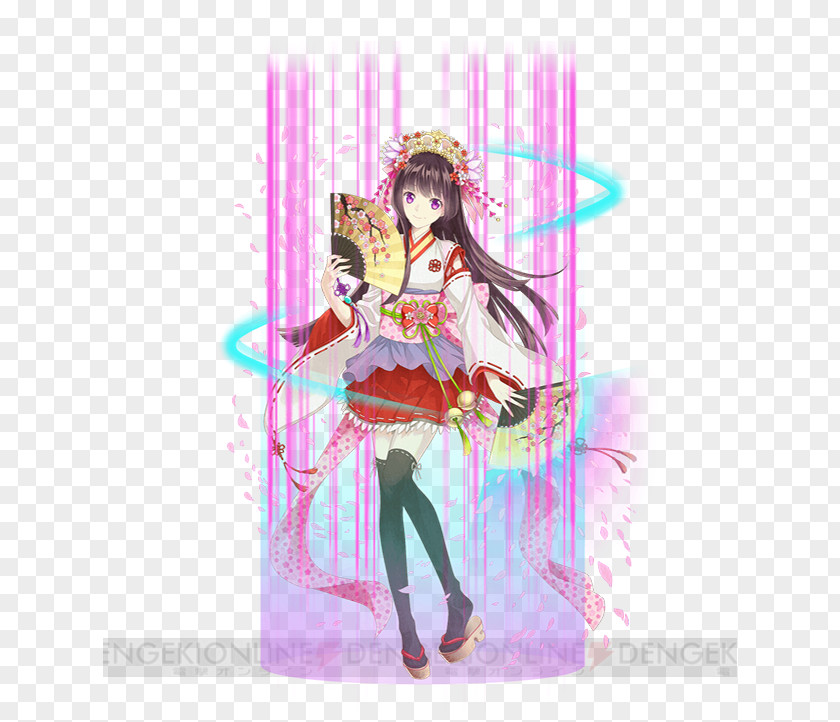 Summoned Bugaku Miko 巫女舞 Cherry Blossom Kami PNG