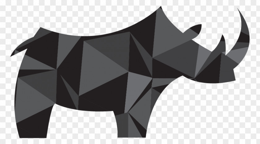 Black Rhino Rhinoceros Image White Graphics PNG