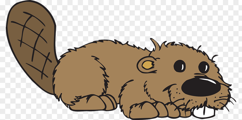 Brown Cute Beaver Cartoon Clip Art PNG