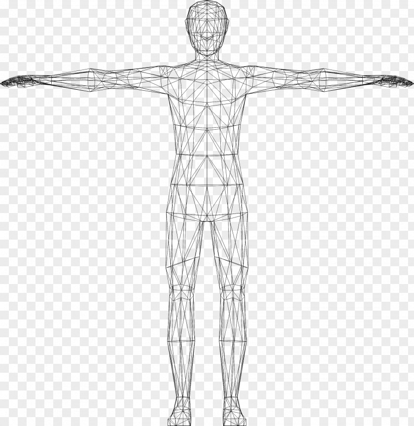 Human Body Website Wireframe Clip Art PNG