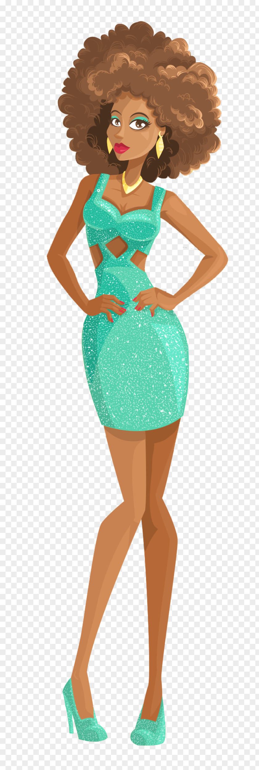 Mulher Fashion Vector Graphics Image Clip Art PNG