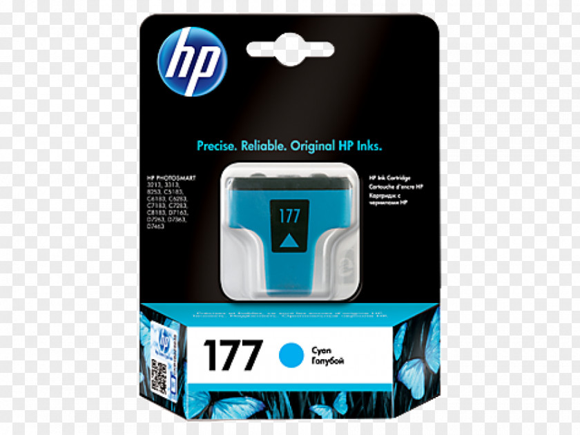 Green Inkjet Hewlett-Packard Ink Cartridge Printer Printing PNG