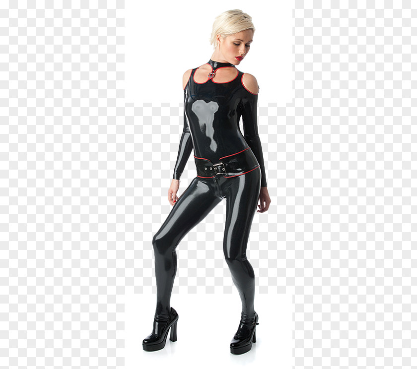 Latex Women Catsuit Bodysuit Clothing Corset PNG