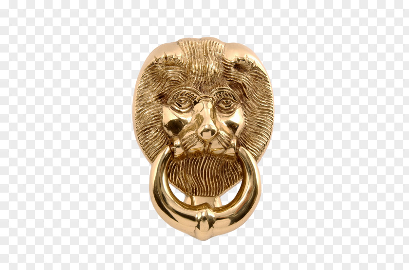 Lion Head Brass Door Knockers Metal PNG