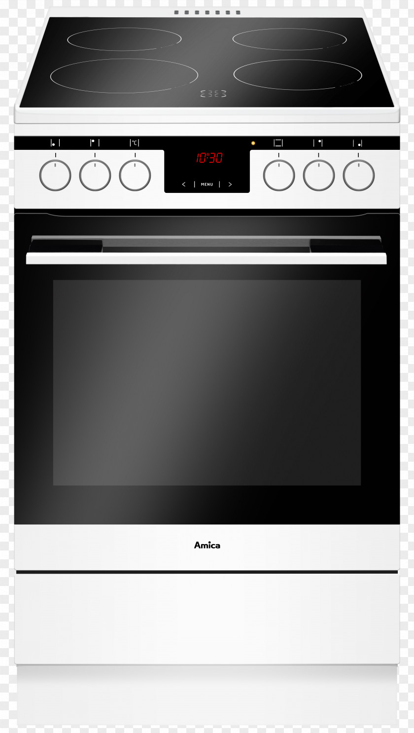 Oven Cooking Ranges Amica EHC 12551 E SHC Electric Stove Ceran Induction PNG