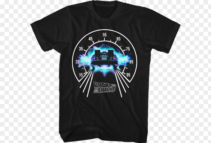 Speedometer T-shirt Marty McFly Back To The Future DeLorean Time Machine Biff Tannen PNG