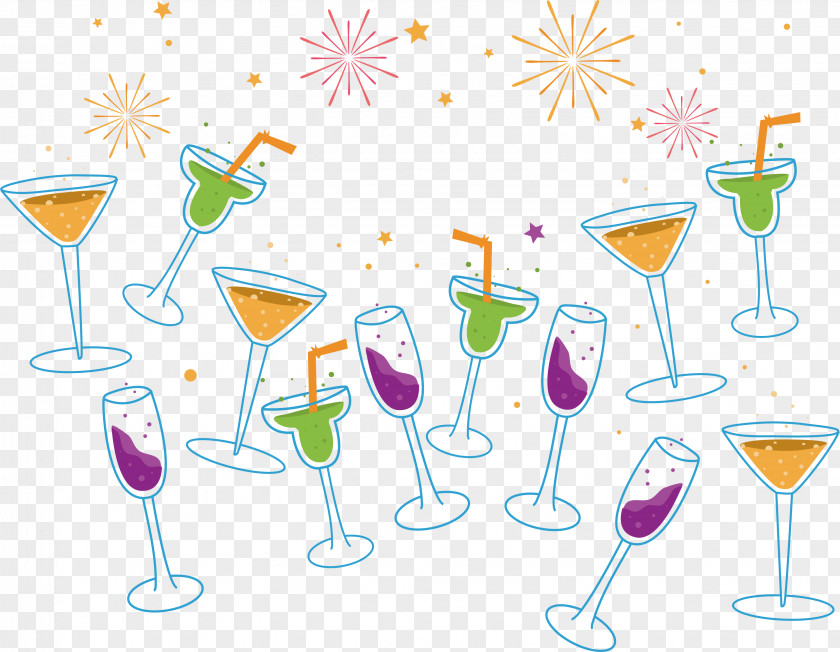 A Toast To The Festival Party New Year Clip Art PNG