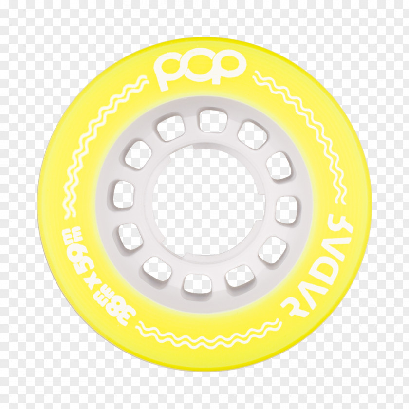 Circle Alloy Wheel Yellow Rim PNG