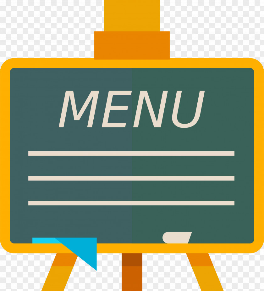 Cartoon BLACKBOARD MENU Menu Blackboard Restaurant PNG