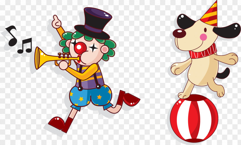 Cartoon Clown Circus Clip Art PNG