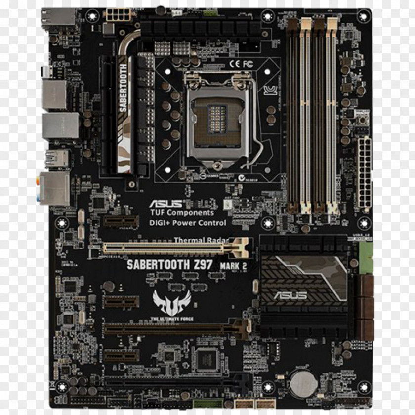 Intel Graphics Cards & Video Adapters ASUS Sabertooth Z97 Mark 2 Motherboard 1 PNG