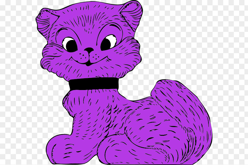Purple Cartoon Cat Cheshire Clip Art PNG