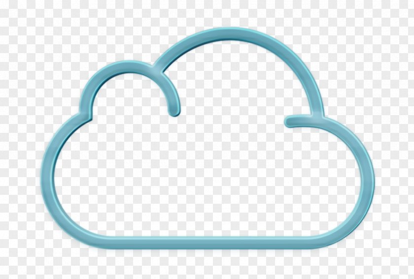 Azure Blue Cloud Computing Icon PNG