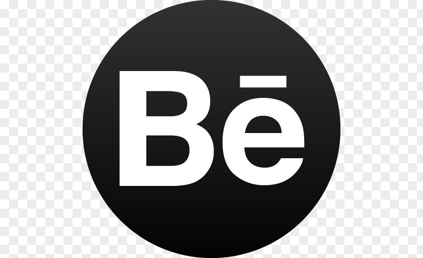 Behance Black Circle Icon Social Media PNG