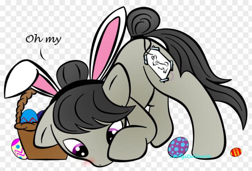 Horse Pony Rainbow Dash Easter Bunny PNG