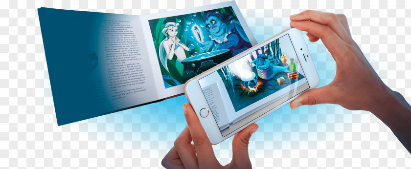 Magic Book The Little Mermaid Augmented Reality Brochure PNG