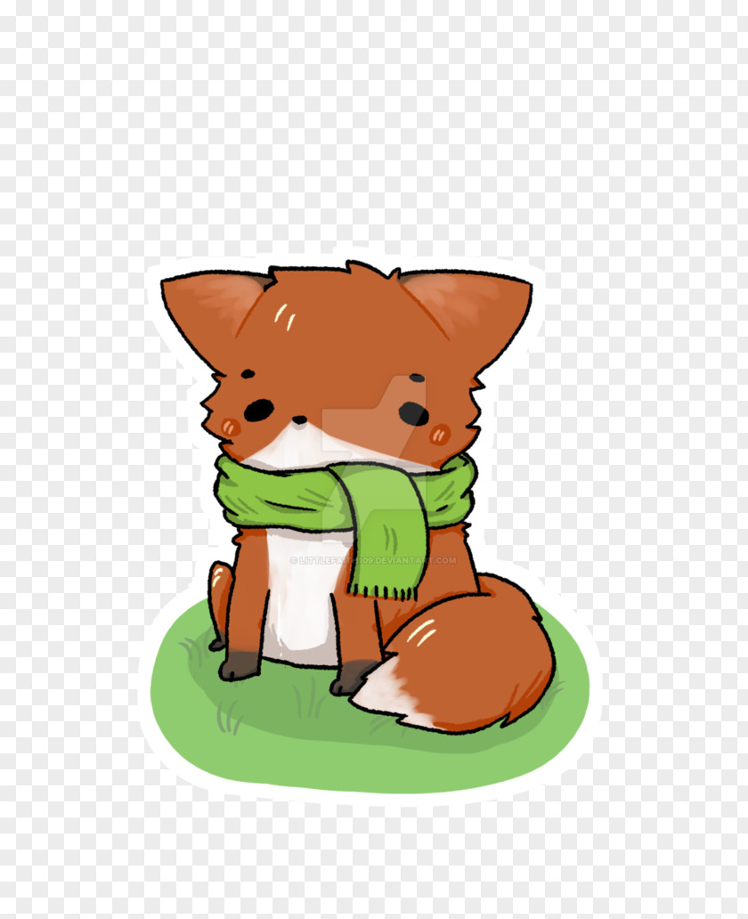 Little Fox Red Snout Clip Art PNG