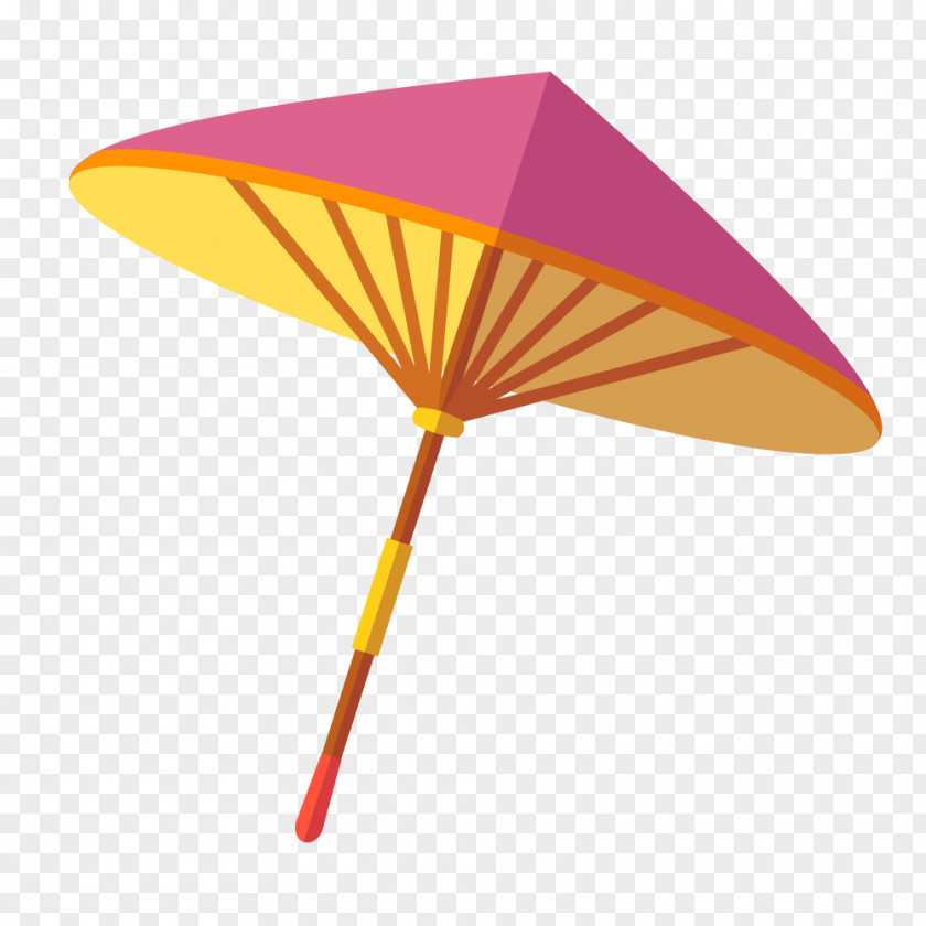 Pink Paper Umbrella Vector Oil-paper PNG