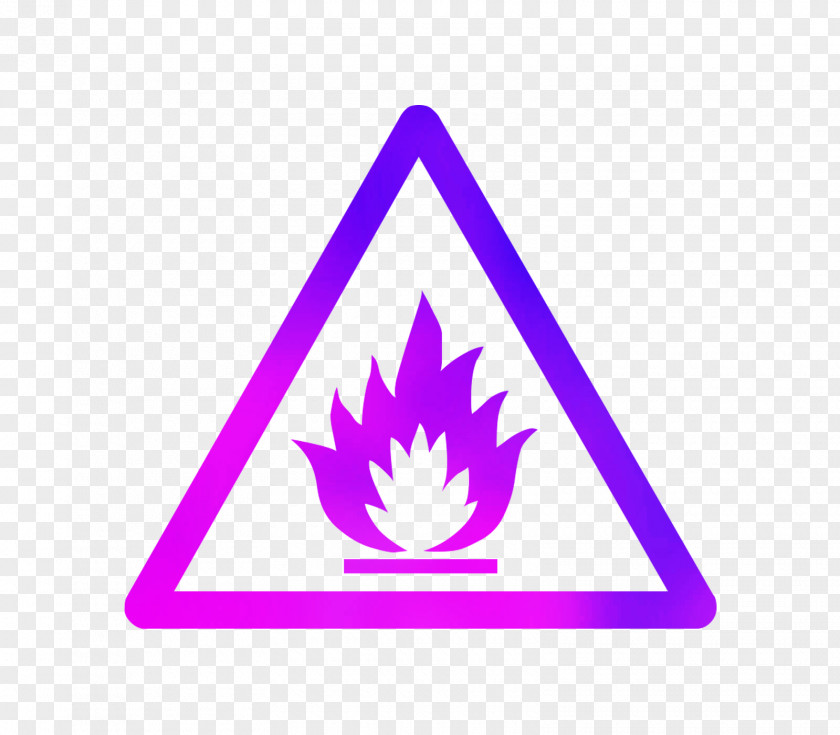 Warning Sign Hazard Combustibility And Flammability Risk PNG