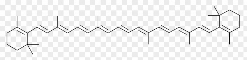 Beta-Carotene Structural Formula Chemical Chemistry Carotenoid Molecule PNG