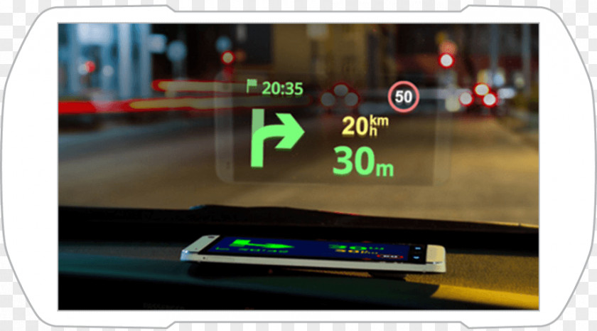 Car GPS Navigation Systems Head-up Display Sygic PNG