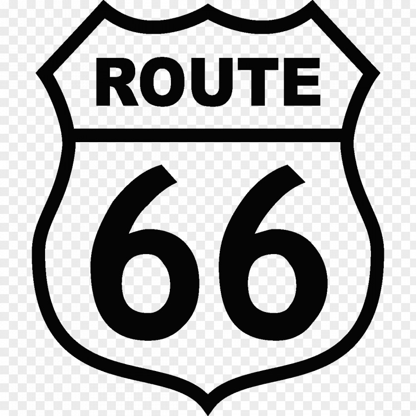 Route 66 U.S. In California Santa Monica Logo PNG