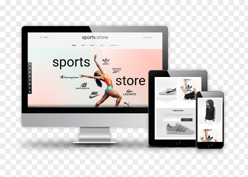 Sport Template Responsive Web Design System Joomla VirtueMart PNG