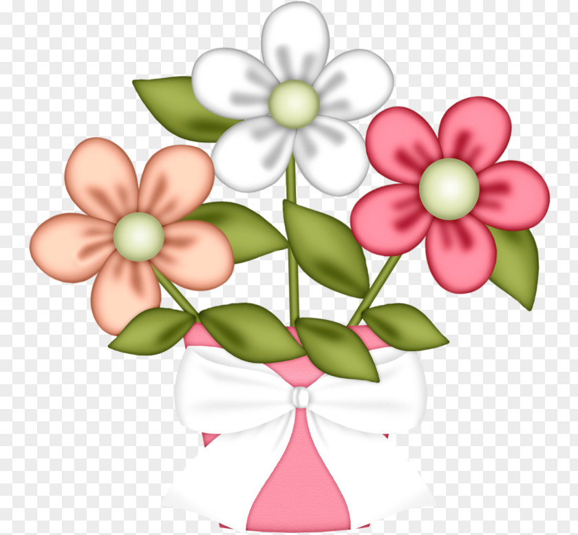 Wildflower Cut Flowers Pink Flower Cartoon PNG