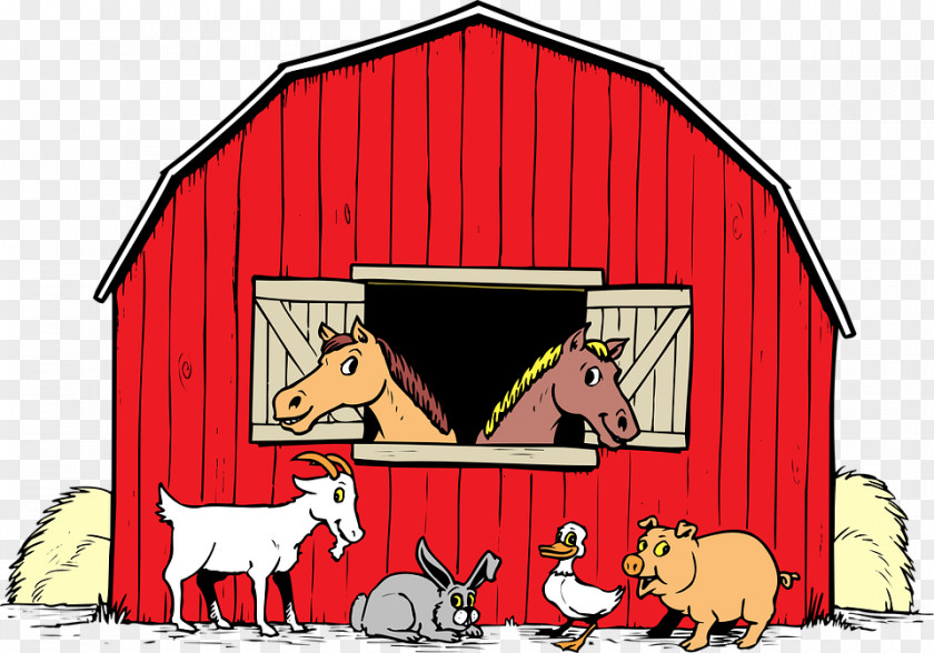 Animal House Barn Farm Free Content Clip Art PNG
