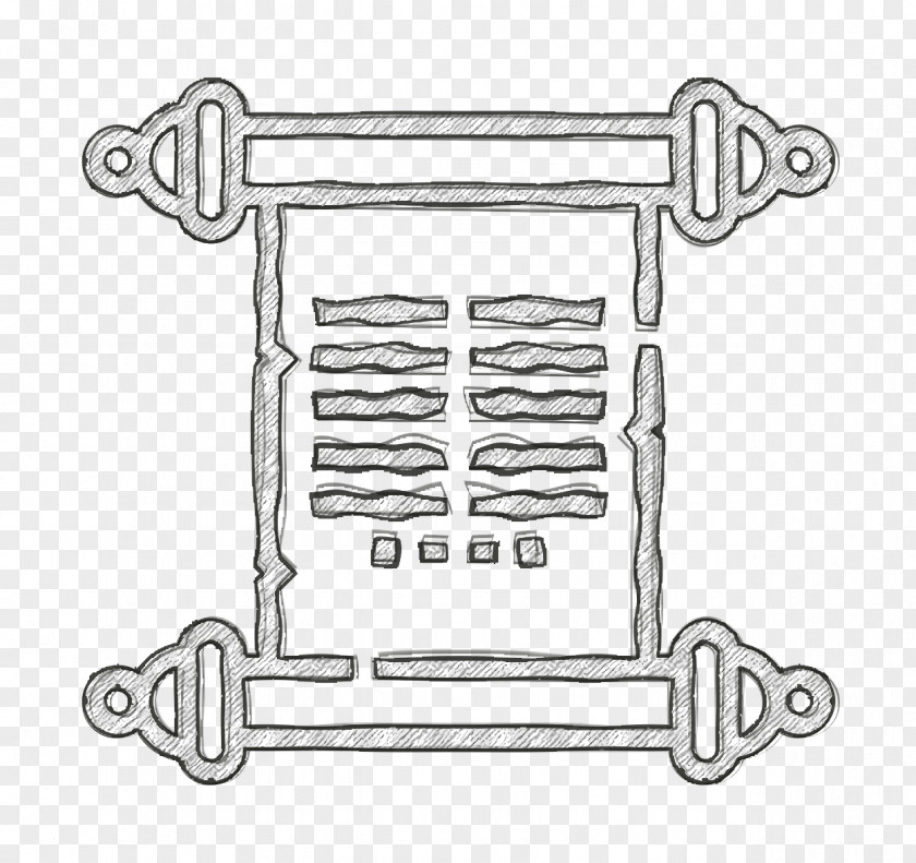 Medieval Icon Scroll PNG