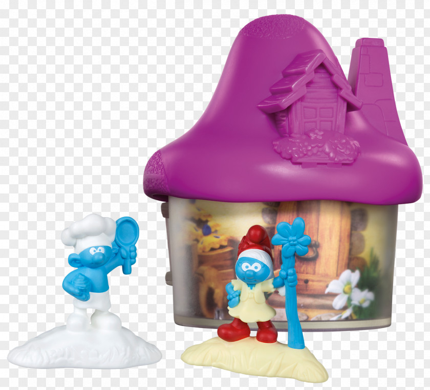 Baker Smurf SmurfWillow Clumsy The Smurfs McDonald's Happy Meal PNG