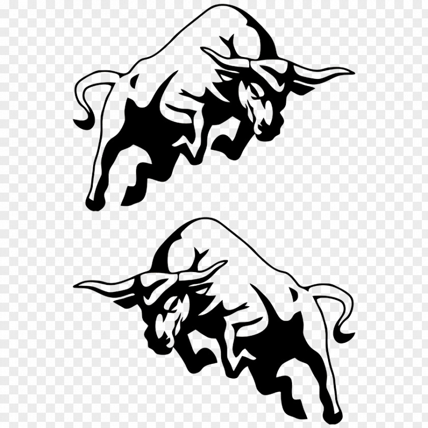 Car Decals Charging Bull Cattle Clip Art PNG