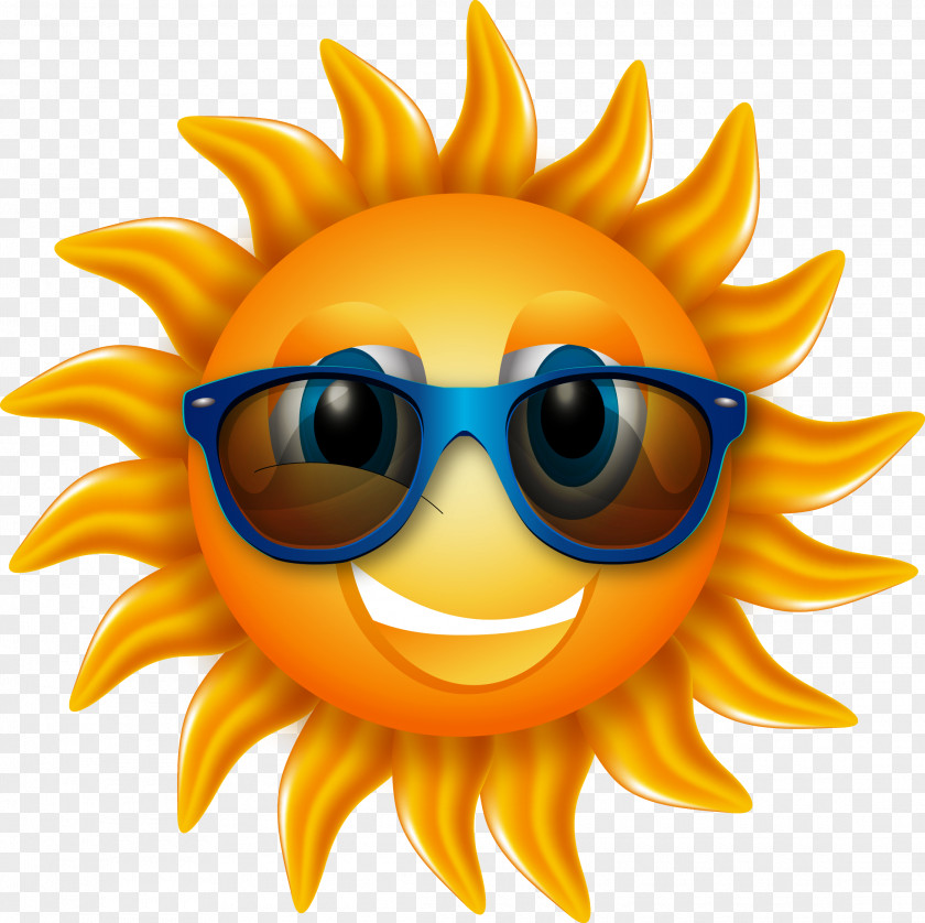 Cartoon Sun Art Ultraviolet Icon PNG