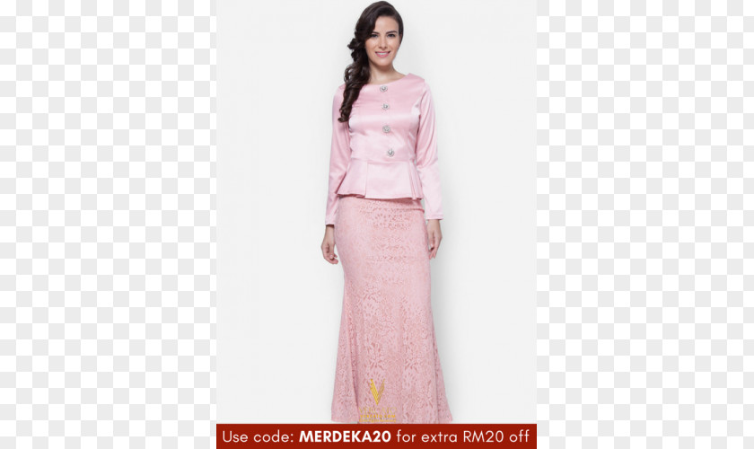 Dress Baju Kurung Gown Robe Kebaya Fashion PNG