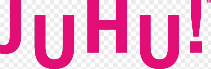 JUHU Logo Brand Pink M Font PNG