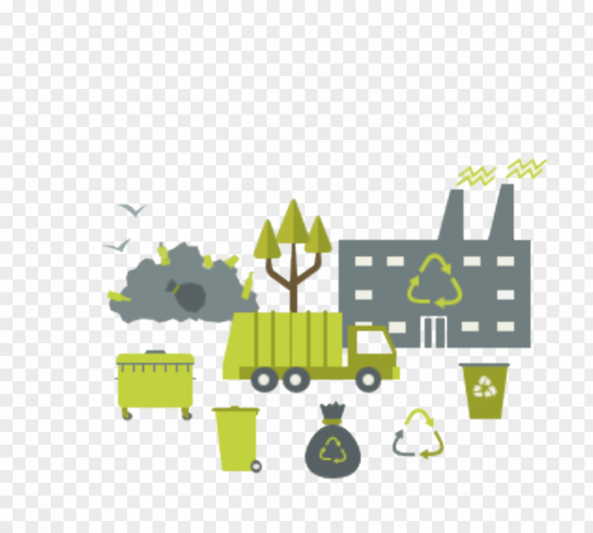 Recycle Illustration Waste Management Recycling Bin PNG