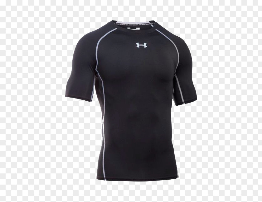 T-shirt Under Armour Men's HeatGear Compression Shirt Sleeve PNG
