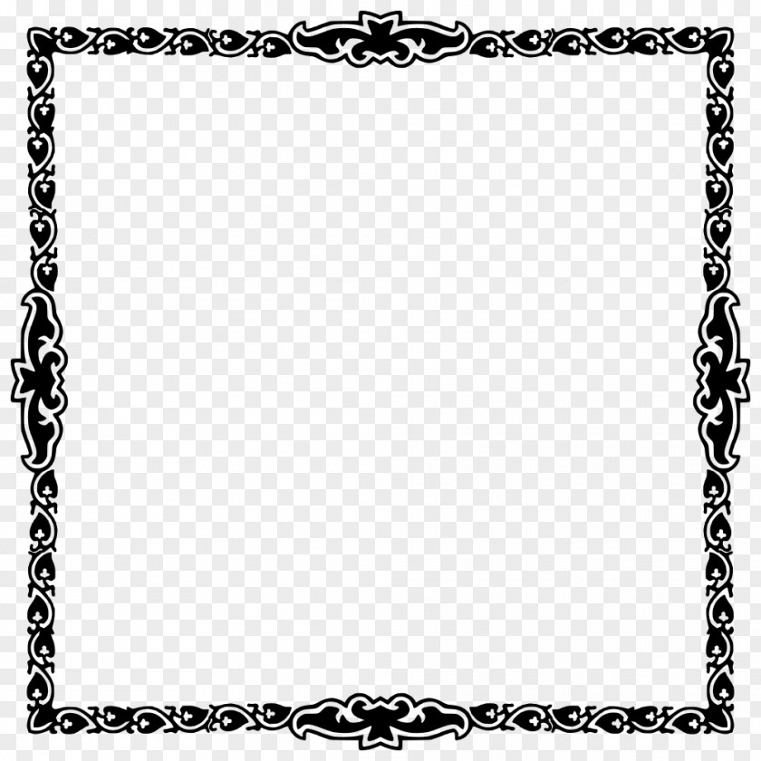 Frame Black Borders And Frames Picture Ornament Clip Art PNG