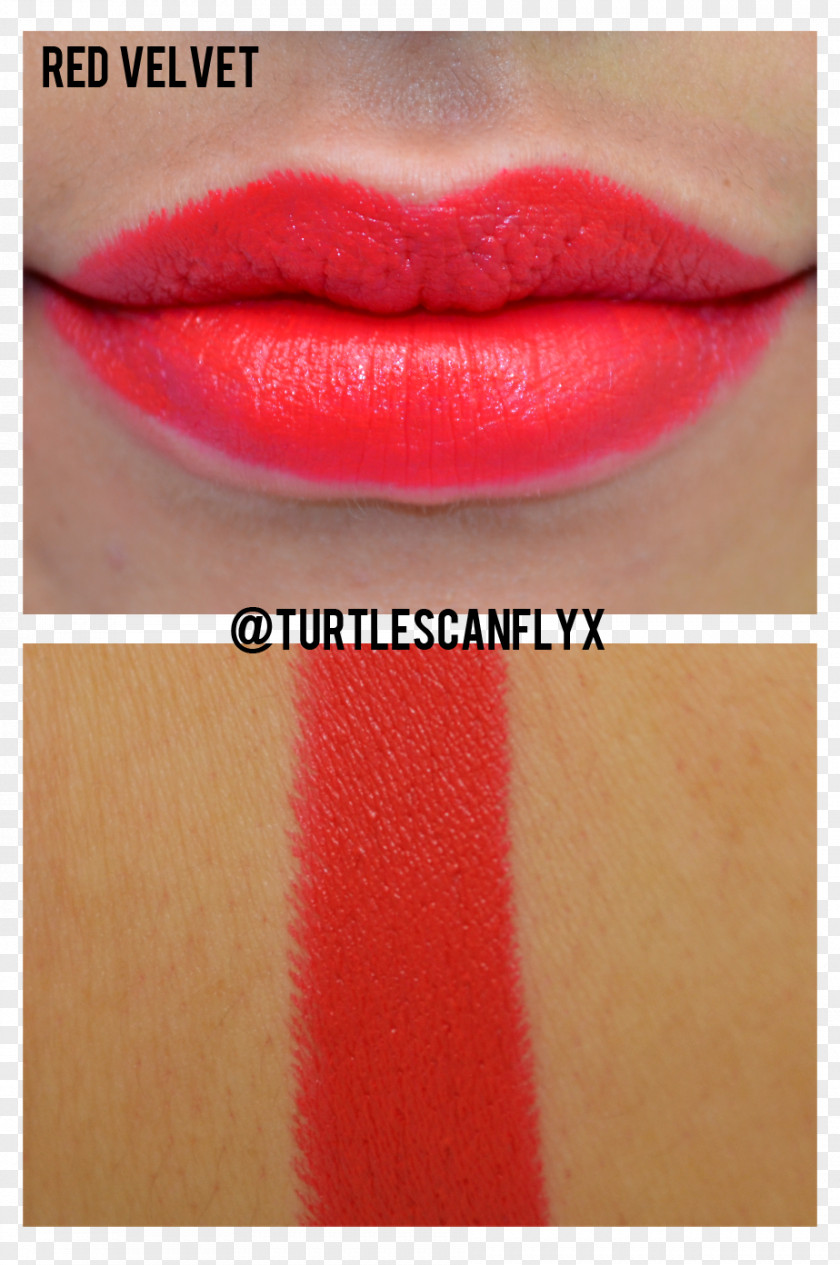 Lipstick Swatch Lip Gloss Close-up Red Velvet PNG
