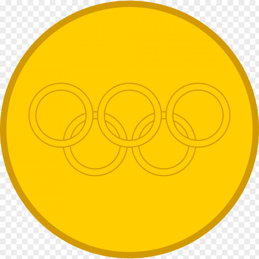 Olympic Rings United States Gold Medal Template PNG