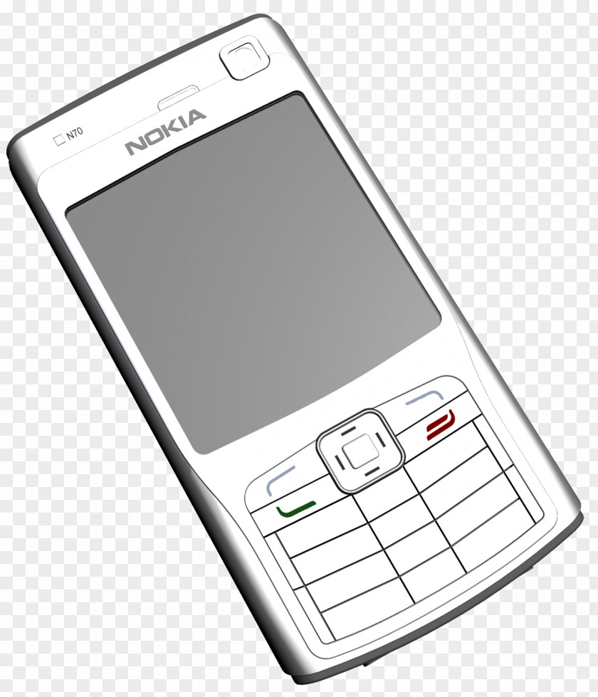 Phone Telephone Nokia 6630 Feature Clip Art PNG