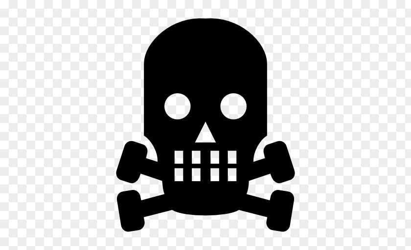 Skull Icon Warning Sign Hazard Symbol Risk Decal PNG