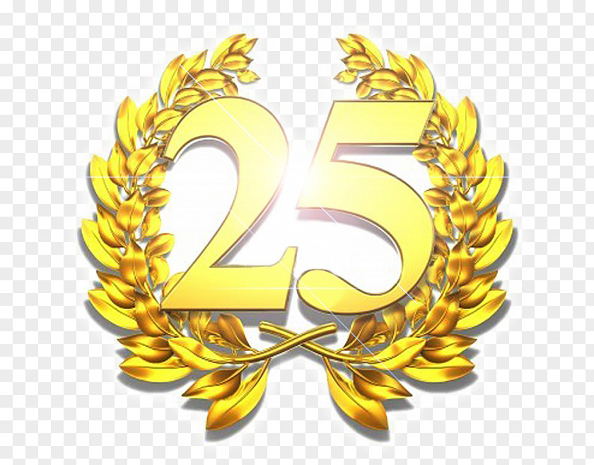 25 Anniversary Stock Photography Laurel Wreath PNG