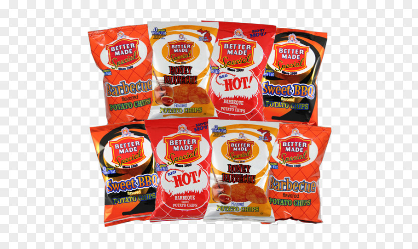 Barbecue Better Made Potato Chips Junk Food Flavor PNG