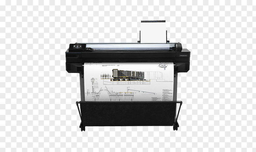 Hewlett-packard Hewlett-Packard Plotter Printer HP DesignJet T520 Inkjet Printing PNG