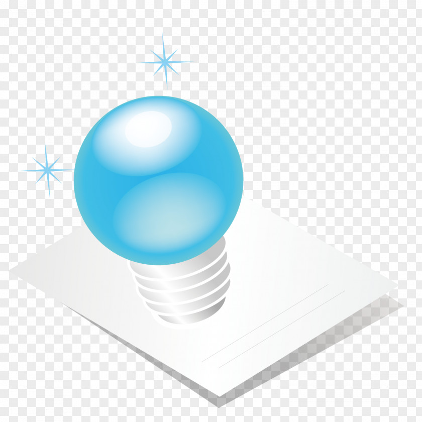 Light Blue Bulb Incandescent PNG