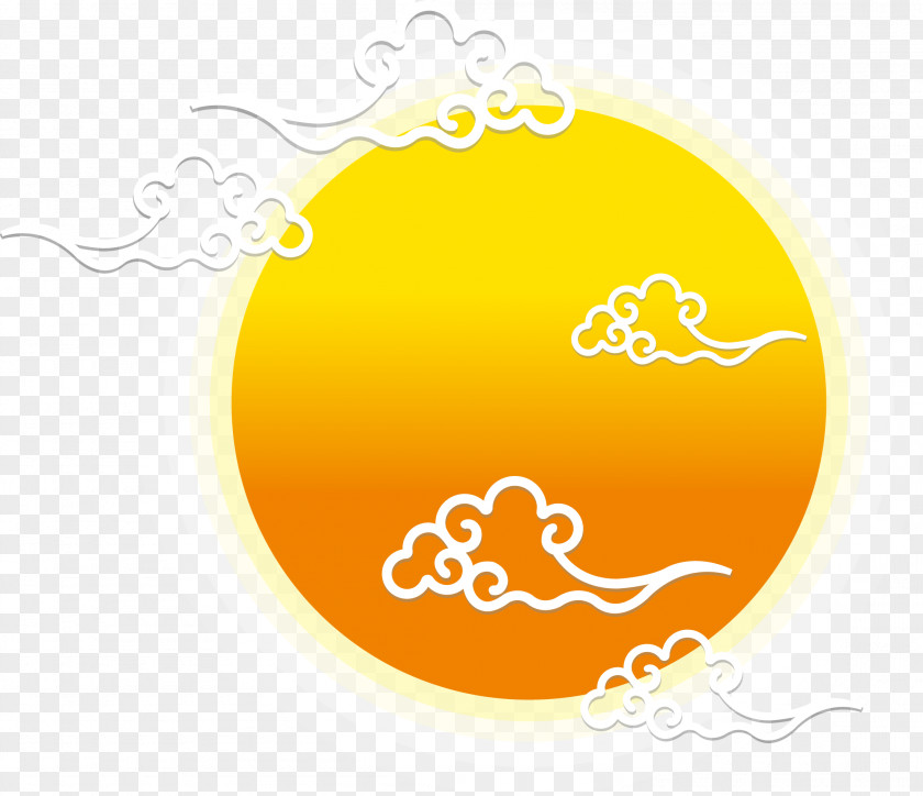Line Clouds Sun Chinese Wind Vector PNG