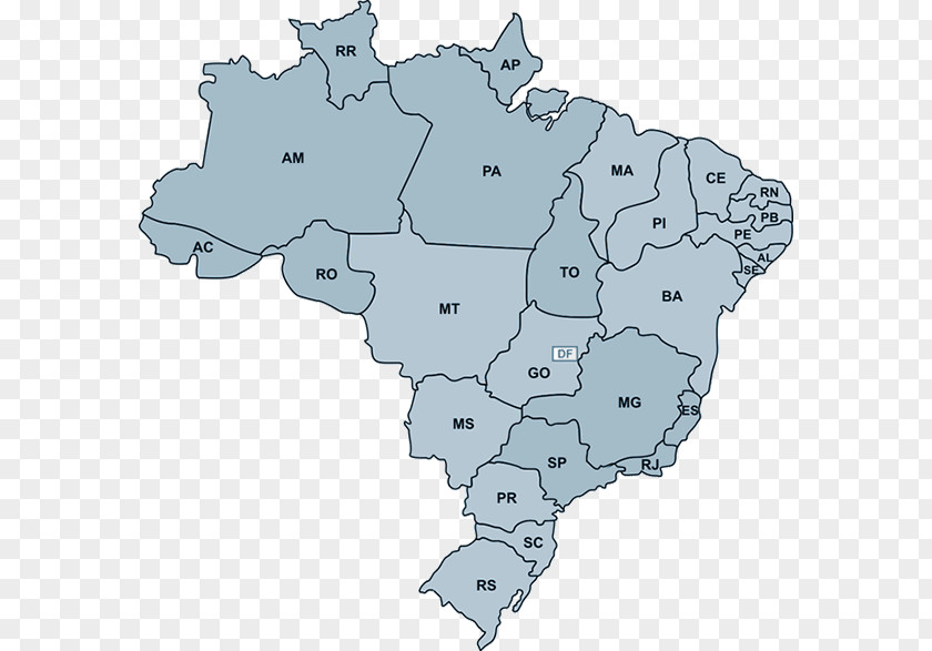 Map Regions Of Brazil Scale Flag Federative Unit PNG