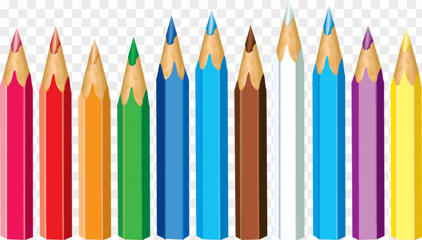 Pencil Colored Crayon Clip Art PNG